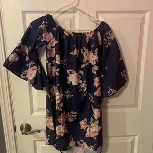 Off the shoulder floral dress